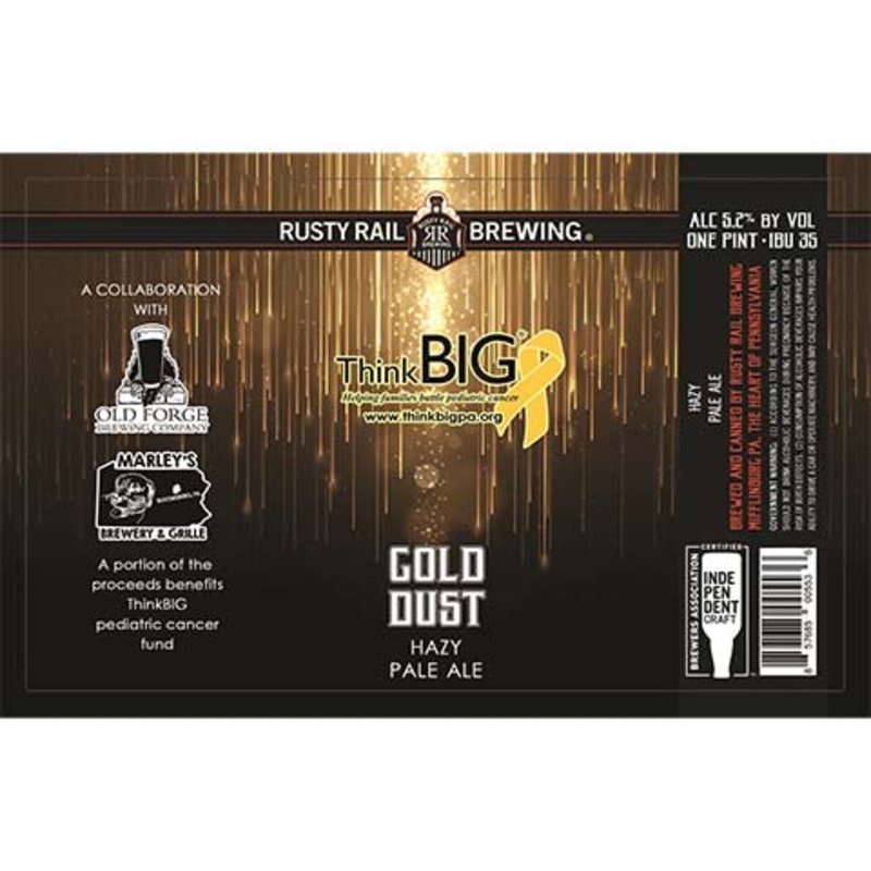 Rusty Rail Gold Dust Hazy Pale Ale 16OZ SINGLE CAN