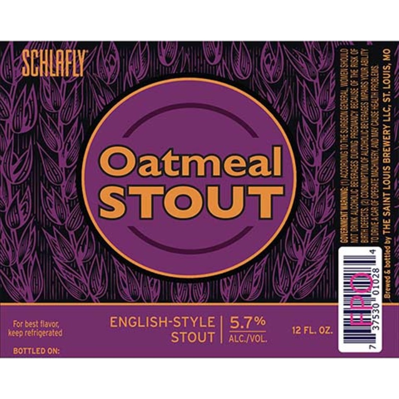 Schlafly Oatmeal Stout 12OZ SINGLE BTL