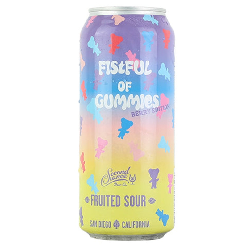 Second Chance Fistful of Gummies: Berry Edition Fruited Sour 16OZ SINGLE CAN