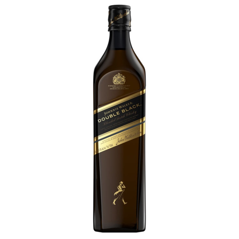 JOHNNIE WALKER BLENDED SCOTCH DOUBLE BLACK 80 750ML 750ML
