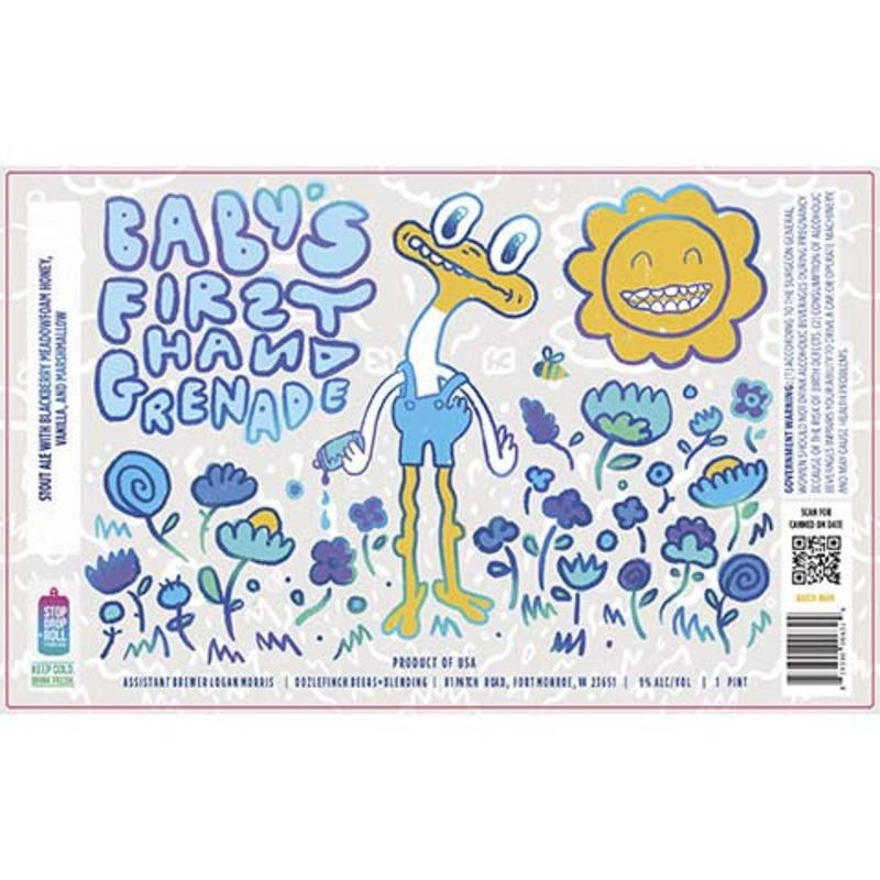 Oozlefinch Baby’s First Hand Grenade Sour Ale 16OZ SINGLE CAN