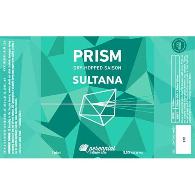 Perennial Prism Sultana Saison Ale 16OZ SINGLE CAN