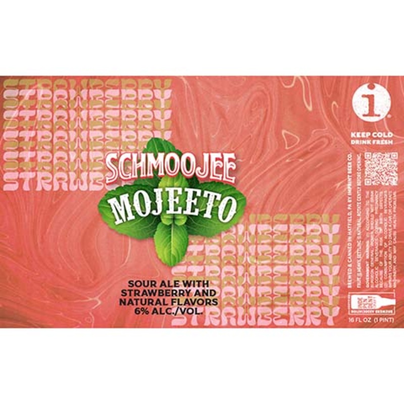 Imprint Beer Schmoojee Mojeeto Sour Ale 16OZ SINGLE CAN