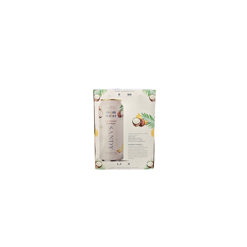 Mom Water Coconut Mango Vodka Soda 4 Pack
