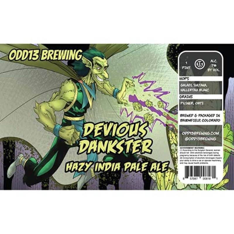 Odd13 Devious Dankster Hazy IPA 16OZ SINGLE CAN