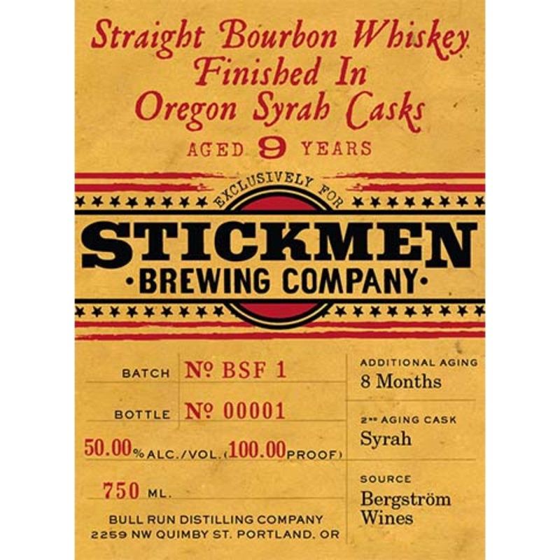 Stickmen 9-Year-Old Straight Bourbon Whiskey 750ML BTL
