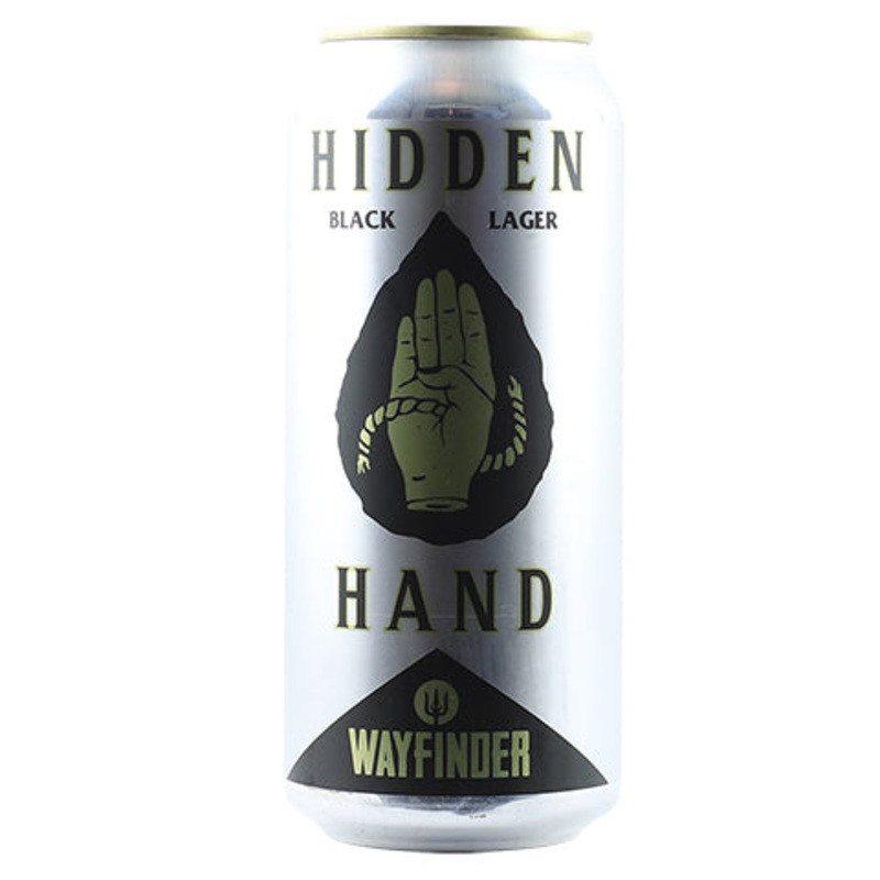 Wayfinder Hidden Hand Black Lager 16OZ SINGLE CAN