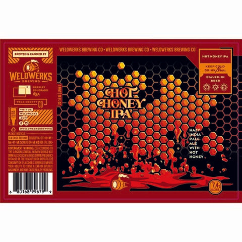 Weldwerks Hot Honey IPA 16OZ SINGLE CAN