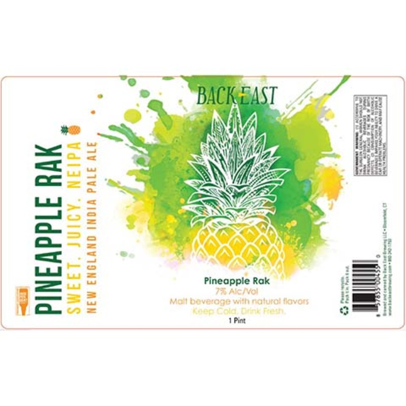 Back East Pineapple Rak NEIPA 16OZ SINGLE CAN