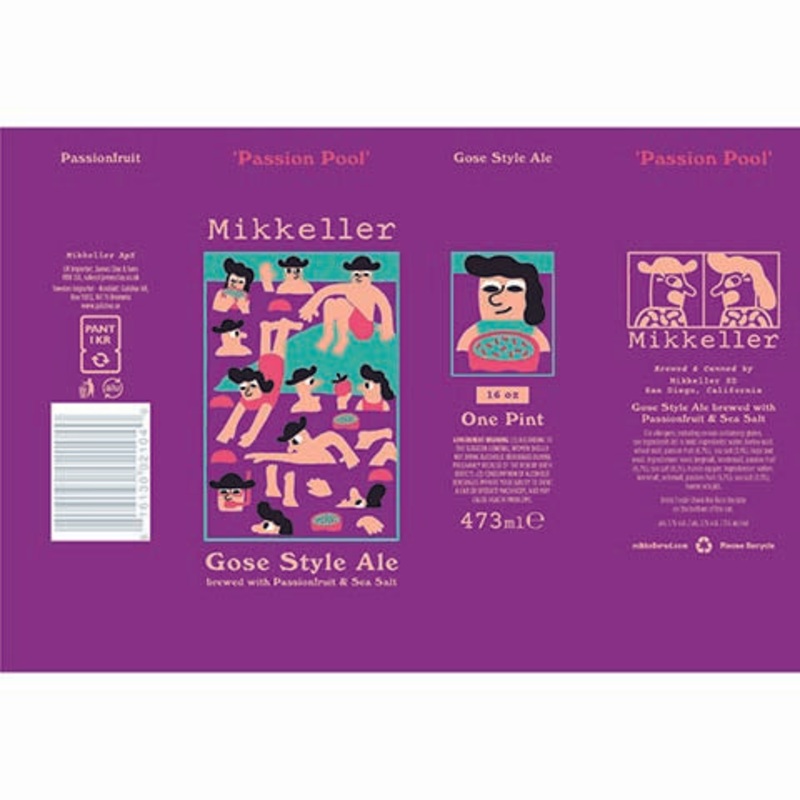 Mikkeller Passion Pool Gose Style Ale 16OZ SINGLE CAN