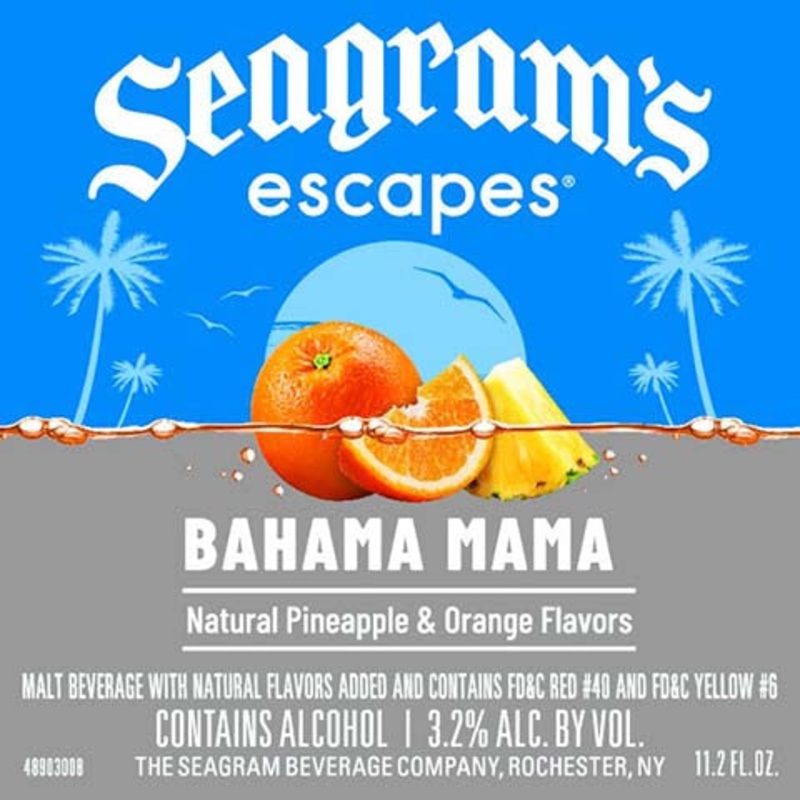 Seagrams Bahama Mama 330ML BTL