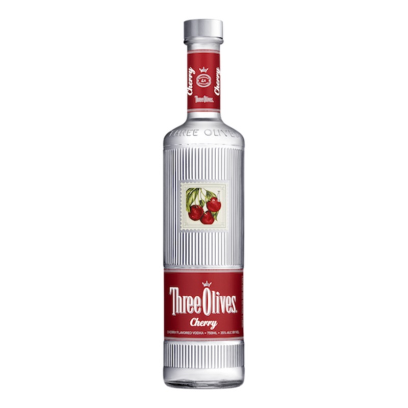 THREE OLIVES CHERRY VODKA 750 ML