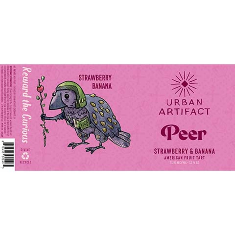 Urban Artifact Peer Strawberry & Banana Fruit Tart Ale 12OZ SINGLE CAN