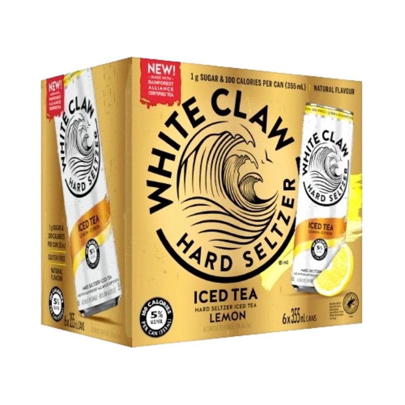 WHITE CLAW HARD SELTZER ICED TEA LEMON 355ML 6PK CAN @ Southgate [1038924] 2130 ml