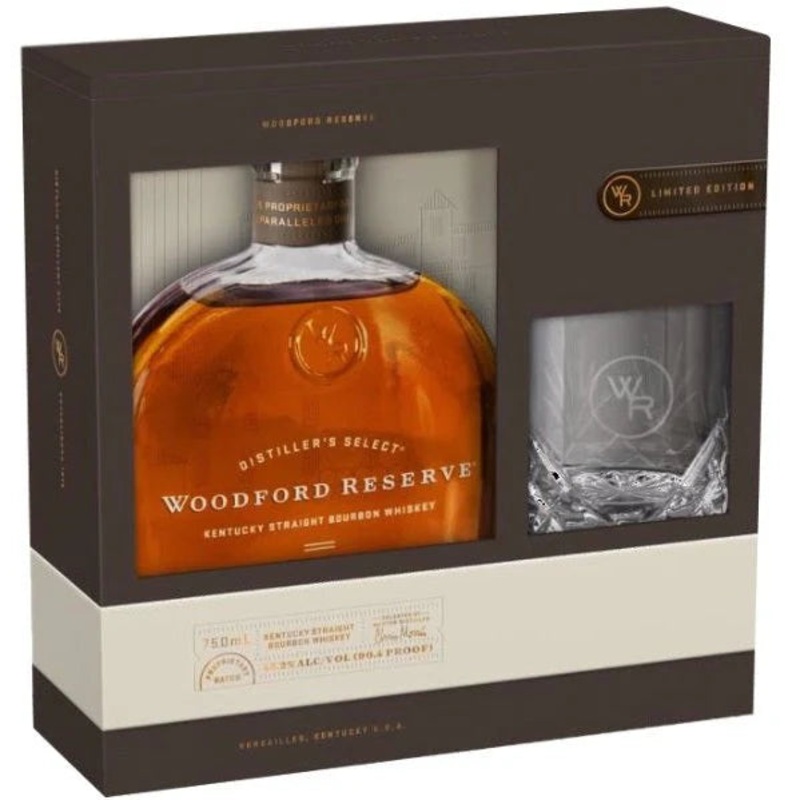 WOODFORD RESERVE WITH ROCK GLASSES 750ML GP @ Emerald Hills [1003268] 750 ml