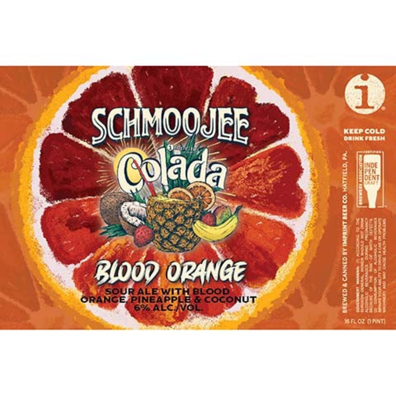Imprint Schmoojee Colada Blood Orange Sour Ale 16OZ SINGLE CAN