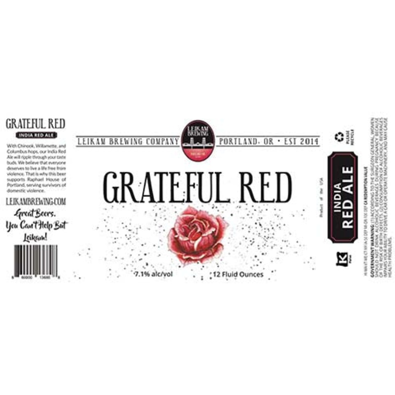 Leikam Grateful Red India Red Ale 12OZ SINGLE CAN