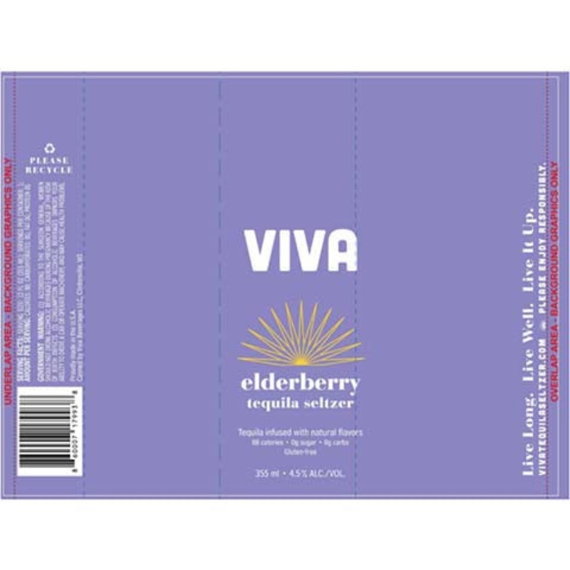 Viva Elderberry Tequila Seltzer 355ML CAN