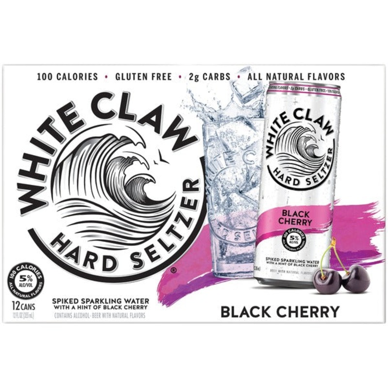 White Claw Hard Seltzer Black Cherry 12pk Cans 12pk