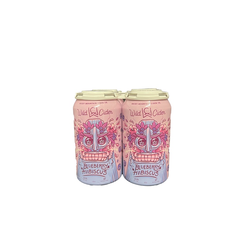 Wild Cider Blueberry Hibiscus 4 Pack Cans