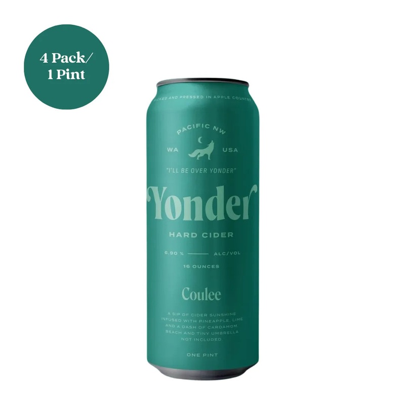 Yonder Hard Cider Coulee Cider 4pk 1 pint Cans