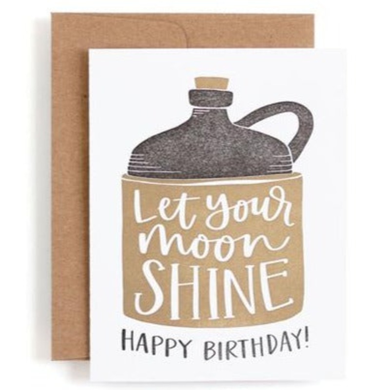 1Canoe2: Moon Shine Birthday Card