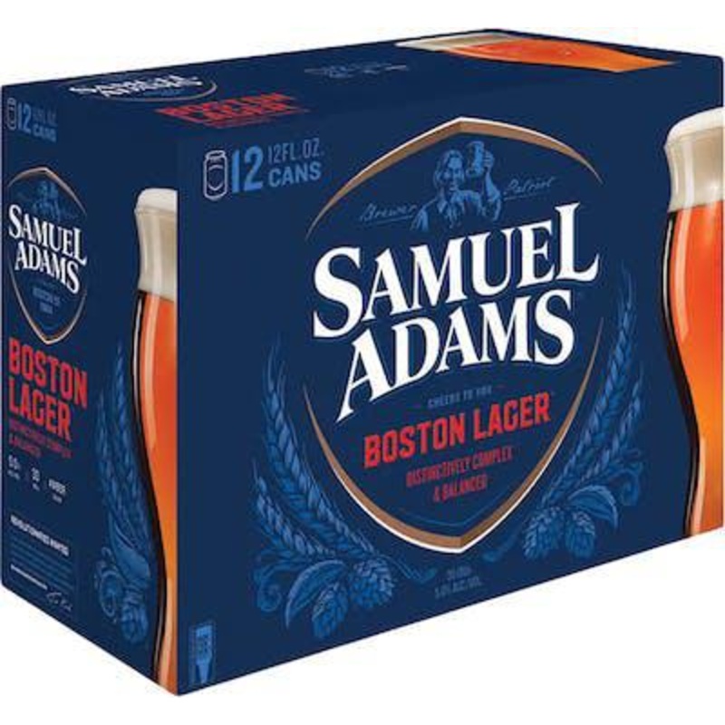 Beer Sam Adams 12pk Can Lager