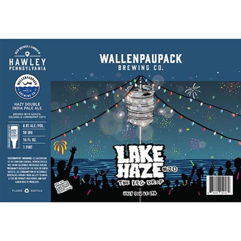 Wallenpaupack Lake Haze #20 The Keg Drop Hazy DIPA 16OZ SINGLE CAN