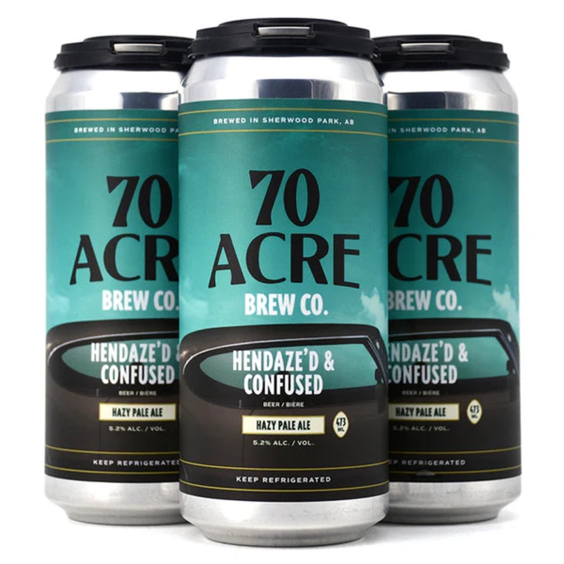 70 ACRE HENDAZED AND CONFUSED HAZY PALE 473ML 4PK CAN @ Township [1041187] 1892 ml