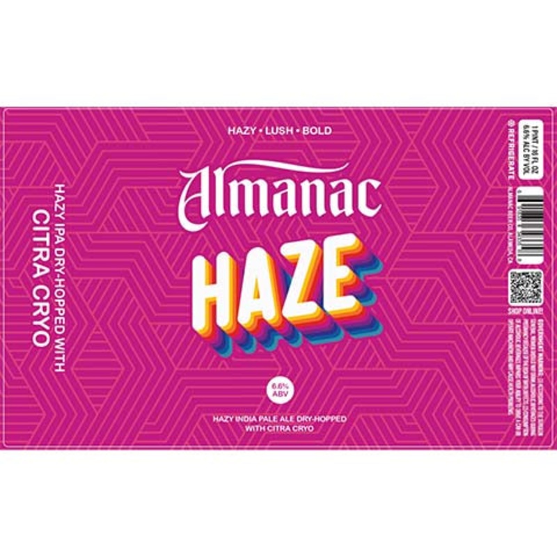 Almanac Haze Cita Cryo Hazy IPA 16OZ SINGLE CAN