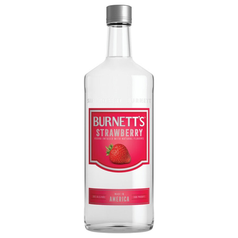 BURNETT’S STRAWBERRY FLAVORED VODKA 60 750ML 750ML