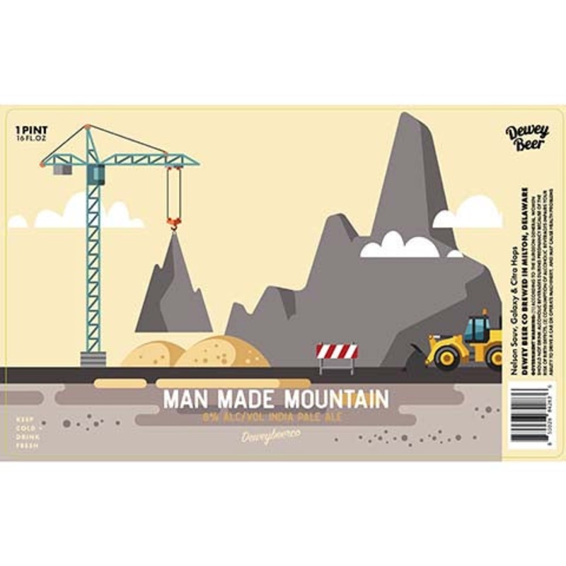 Dewey Beer Man Made Mountain IPA 16OZ SINGLE CAN