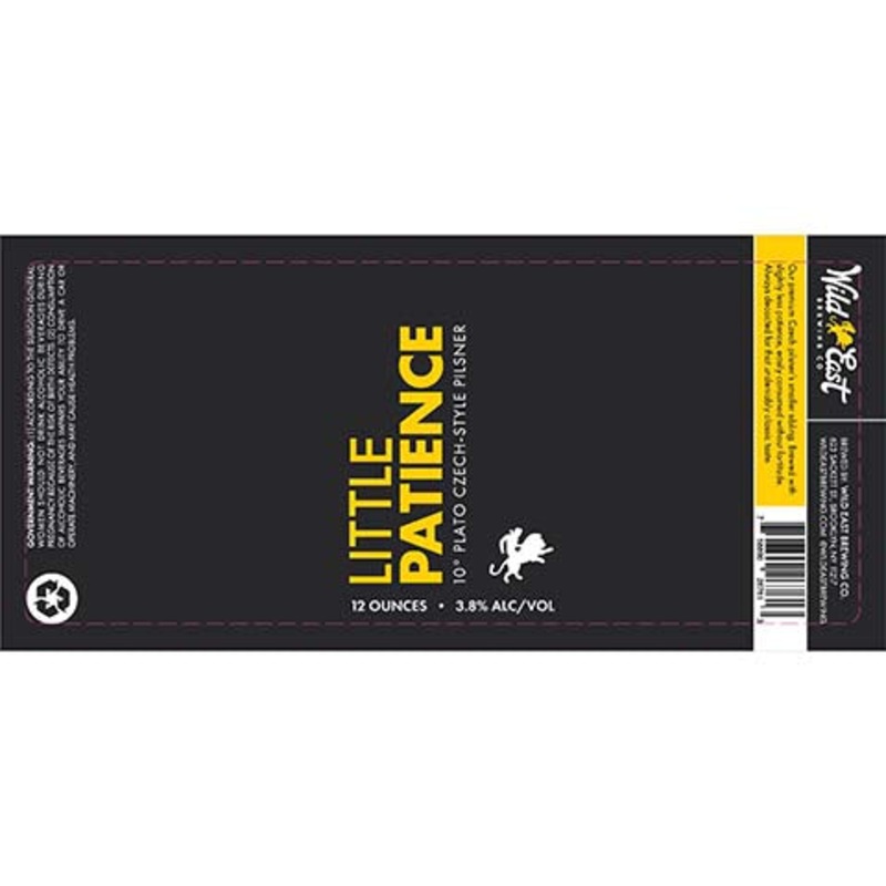 Little Patience 10 Plato Czech-Style Pilsner 16OZ SINGLE CAN