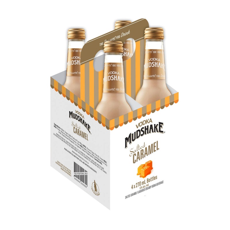VODKA MUDSHAKE SALTED CARAMEL 270ML 4PK BT @ St. Albert [1037376] 1080 ml
