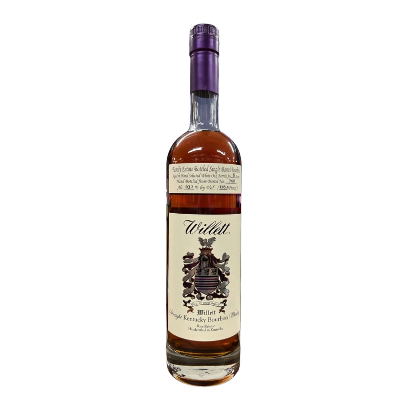 Willett Family Estate Bottled Single Barrel #7128 Bourbon 8 Years 126.4 Proof “Don’t H8 The Player”