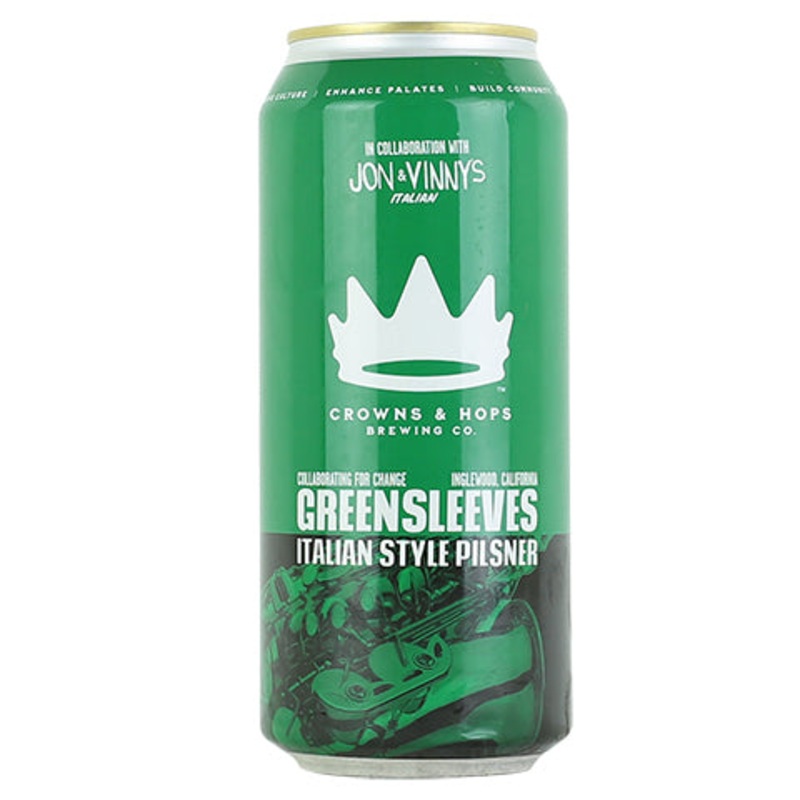 Crowns & Hops Greensleeves Pilsner 16OZ SINGLE CAN