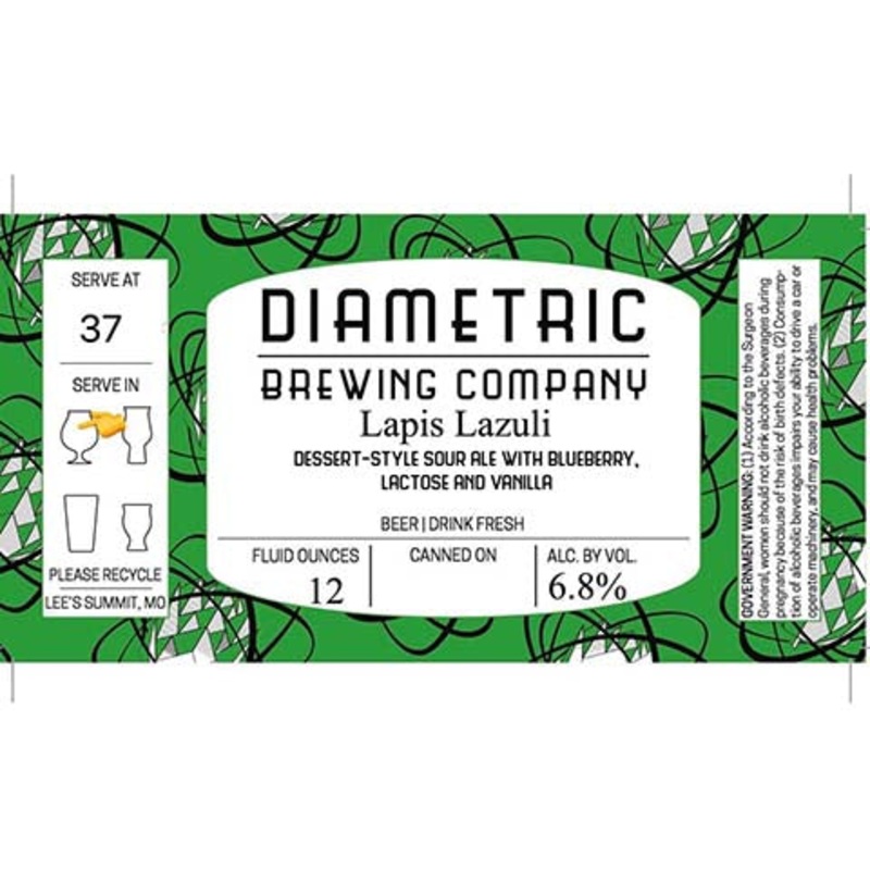 Diametric Lapis Lazuli Sour Ale 12OZ SINGLE CAN