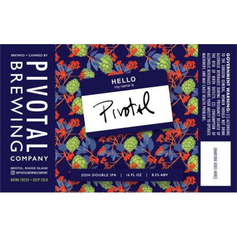 Beer RI Pivotal Brewing 4pk Hello My Name is Pivotal IIPA