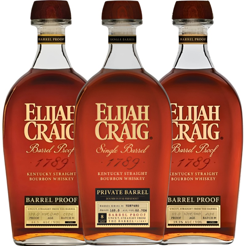 Elijah Craig Legacy Bundle – Batch C924, Batch A124 & Private Barrel Bourbon For President