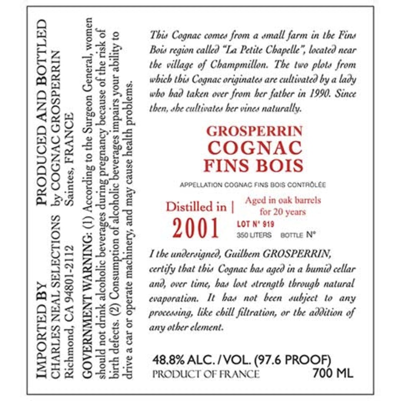 Grosperrin Lot N 919 Cognac 700ML BTL