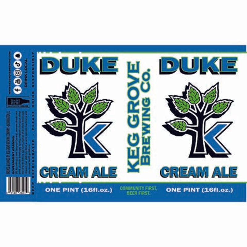 Keg Grove Duke Cream Ale 16OZ SINGLE CAN