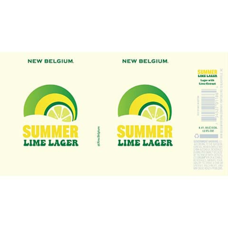 New Belgium Summer Lime Lager 12OZ SINGLE CAN