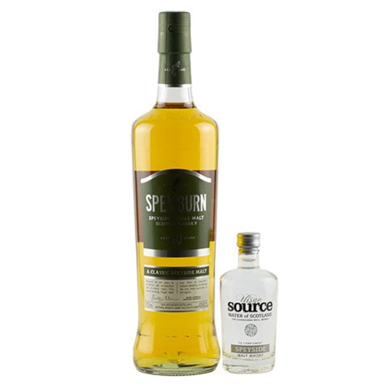 Speyburn 10 Year Old Scotch Whisky with Source Water Gift Box Set Gift Box Set