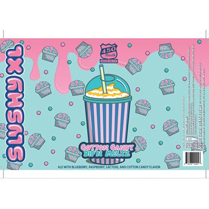450 North Cotton Candy Dip’N Meltz XL Sour Ale 16OZ SINGLE CAN