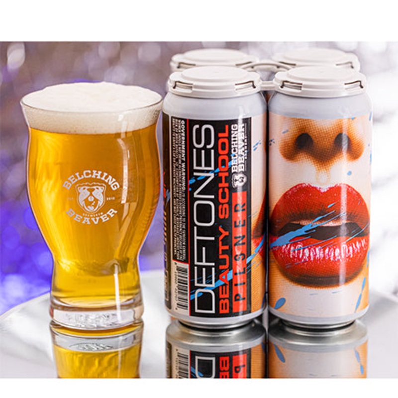 Belching Beaver Deftones Beauty School Pilsner 16OZ CAN