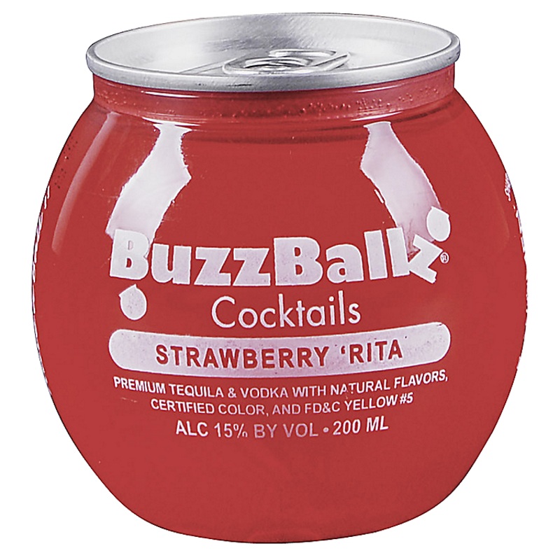 Buzzballz Strawberry Margarita 30 200ML  (3 Units/Pack) 200ML  – 3 Units/Pack
