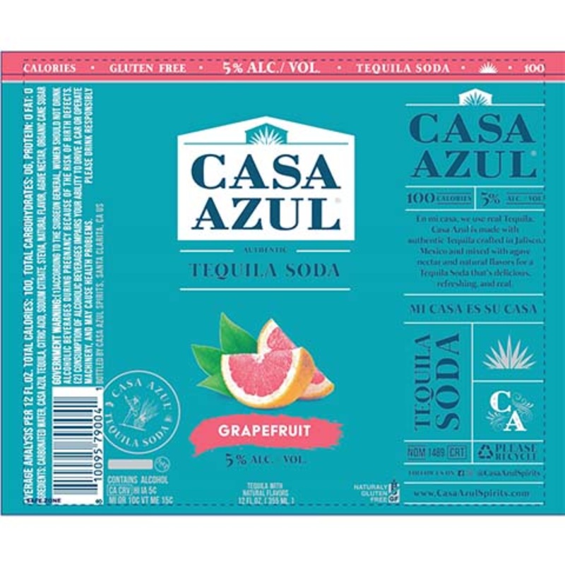 Casa Azul Grapefruit 12OZ SINGLE BTL