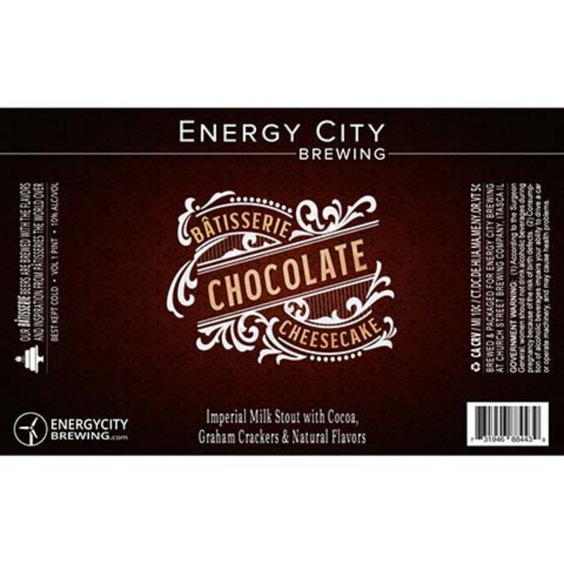 Energy City Batisserie Chocolate Cheesecake Imperial Milk Stout 16OZ SINGLE CAN