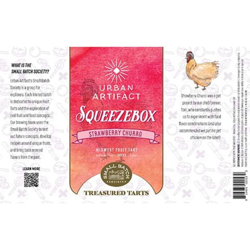 Urban Artifact Squeezebox Sour (Strawberry Churro) 16OZ SINGLE CAN