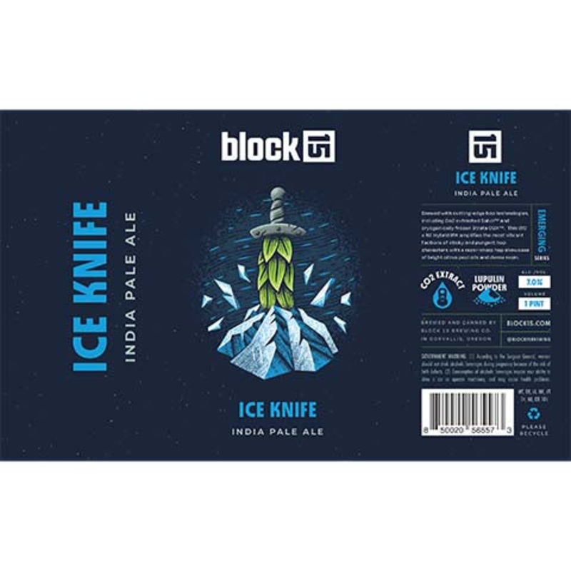 Block 15 Ice Knife IPA 16OZ SINGLE CAN